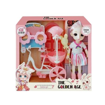 215348 Σετ κούκλα Vintage με ποδήλατο - A810016 - 215348