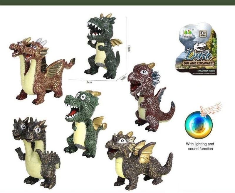 Ηλεκτρονικός δεινόσαυρος με φωτισμό και ήχο - CQS709-13A - 215396