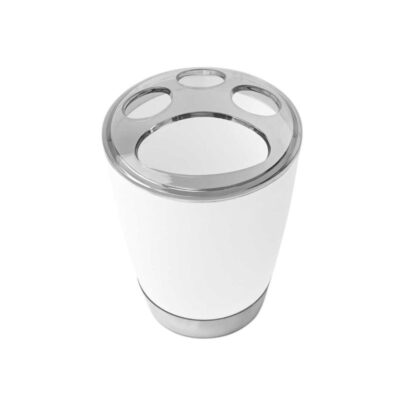 Θήκες οδοντόβουρτσας πλαστικές σε σετ 5Χ - White - 21548