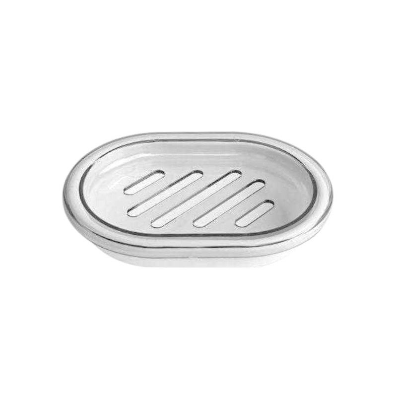 Σαπουνοθήκες μπάνιου πλαστικές σε σετ 9Χ - White - 21550