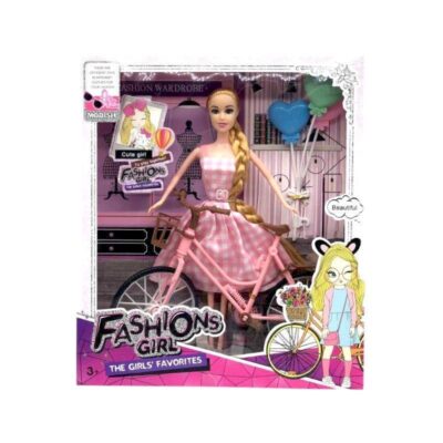 215527 Κούκλα με ποδήλατο & αξεσουάρ - 1063-211 - 215527