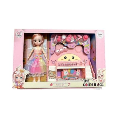 215558 Σετ κούκλα Vintage με αξεσουάρ ομορφιάς - A82002-112 - 215558