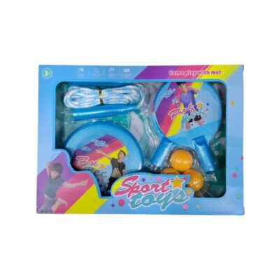 215580-2 Παιδικό σετ άθλησης - Ping Pong - Δίσκος - Σχοινάκι - 215580 - Blue