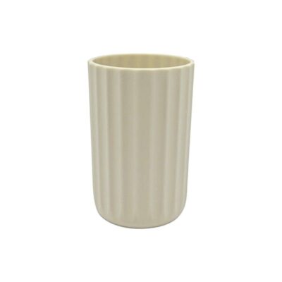 21561-2 Θήκες οδοντόβουρτσας πλαστικές σε σετ 5Χ - Beige - 21561