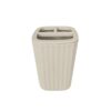 Θήκες οδοντόβουρτσας πλαστικές σε σετ 5Χ - Beige - 21566