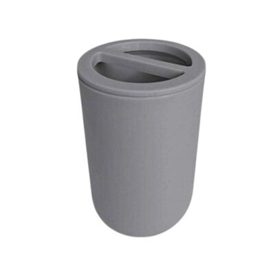 21608-2 Θήκες οδοντόβουρτσας πλαστικές σε σετ 5Χ - Grey - 21608