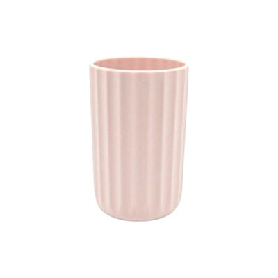 21633-2 Θήκες οδοντόβουρτσας πλαστικές σε σετ 5Χ - Light Pink - 21633