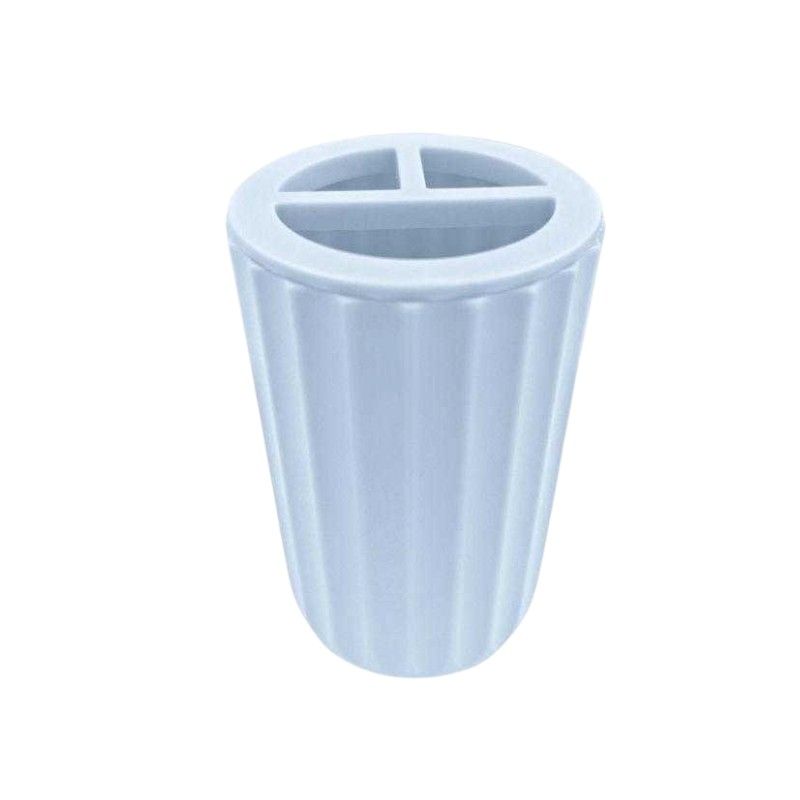 Θήκες οδοντόβουρτσας πλαστικές σε σετ 5Χ - Light Blue - 21668