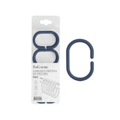 21731-2 Κρίκοι κουρτίνας μπάνιου - Blue - 21731