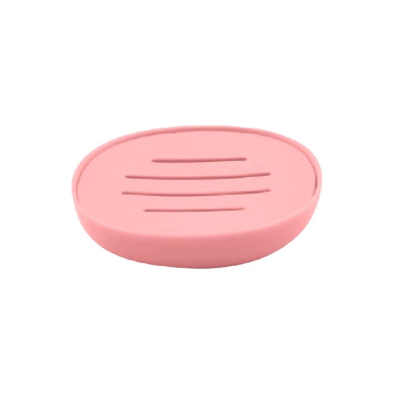 Σαπουνοθήκες μπάνιου πλαστικές σε σετ 5Χ - Pink - 21736