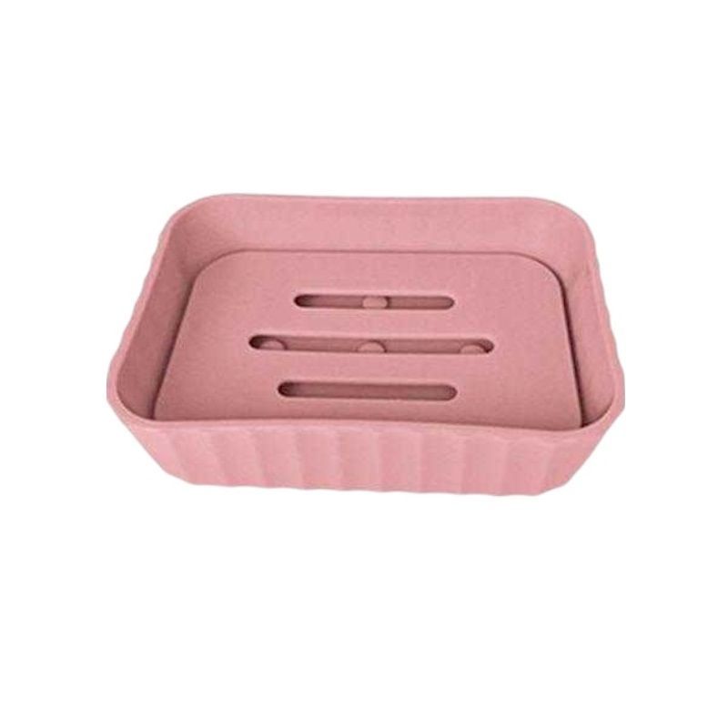 Σαπουνοθήκες μπάνιου πλαστικές σε σετ 9Χ - Pink - 21748