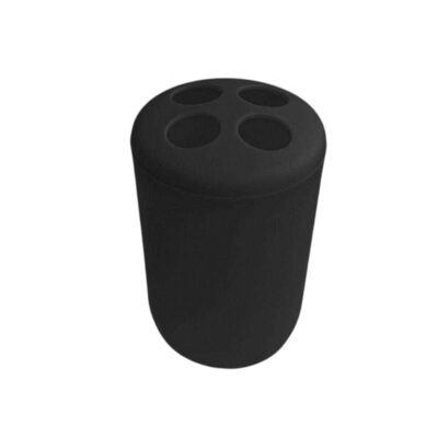 21794 Θήκες οδοντόβουρτσας πλαστικές σε σετ 5Χ - Black - 21794