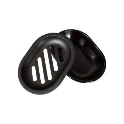 21796-2 Σαπουνοθήκες μπάνιου πλαστικές σε σετ 9Χ - Black - 21796