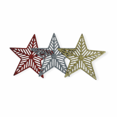 23010 Σετ Χριστουγεννιάτικα στολίδια - 10cm - 3pcs - 230102