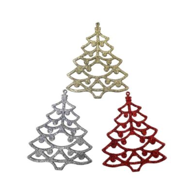 Σετ Χριστουγεννιάτικα στολίδια - 8cm - 3pcs - 230133