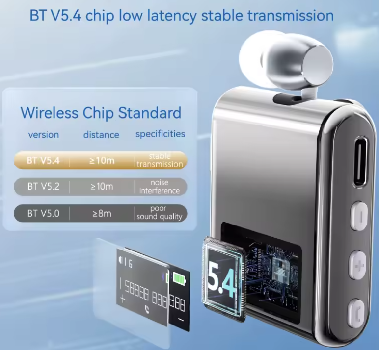 Ασύρματο ακουστικό Bluetooth - K89 - 230625 - Silver