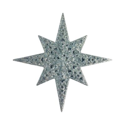 23130 Χριστουγεννιάτικo στολίδι Αστέρι - 12cm - 23130 - Silver