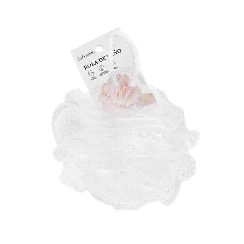 Σφουγγάρια μπάνιου δίχτυ σε σετ 5Χ - White - 24959