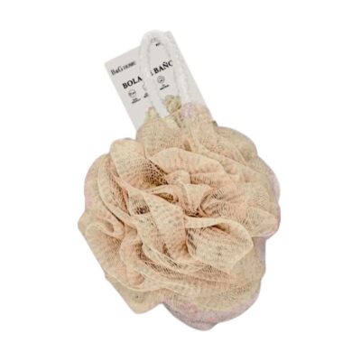 Σφουγγάρια μπάνιου δίχτυ σε σετ 5Χ - Beige - 24961