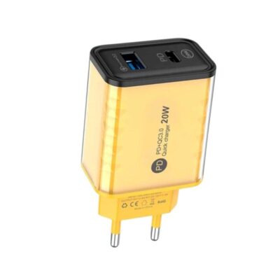 271764 Αντάπτορας φόρτισης Fast Charge με 2 θύρες USB-A & Type-C - 20W - CX-176B - 271764