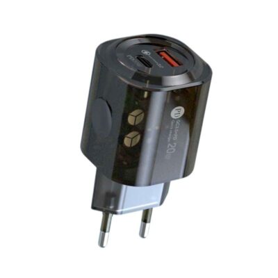 271795 Αντάπτορας φόρτισης Fast Charge με 2 θύρες USB-A & Type-C - 20W - CX-179B - 271795