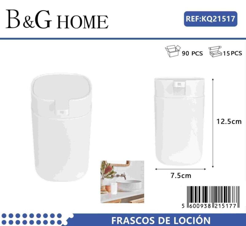 Θήκες κρεμοσάπουνου Dispenser πλαστικές - Σετ 5pcs - White - 21517