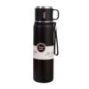 Φορητό παγούρι-θερμός με κούπα - 600ml - 312598 - Black