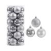Σετ Χριστουγεννιάτικες μπάλες - 10cm - 20pcs - 326017 - Silver