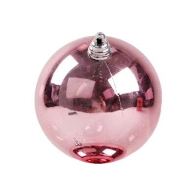 326147_PINK Χριστουγεννιάτικη μπάλα - 20cm - 1pc - 326154 - Pink