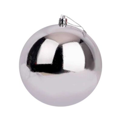 326147_SILVER Χριστουγεννιάτικη μπάλα - 15cm - 1pc - 326147 - Silver
