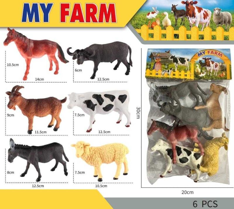 Σετ φιγούρες ζώων φάρμας - 6pcs - A5856 - 314223