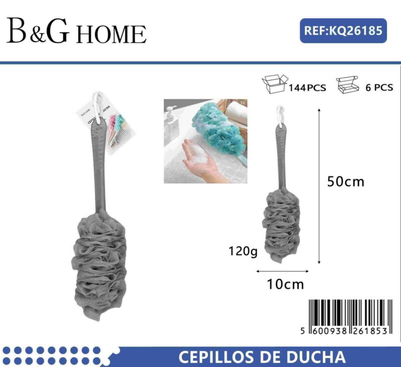 Σφουγγάρια μπάνιου δίχτυ σε σετ 6Χ - Grey - 26185