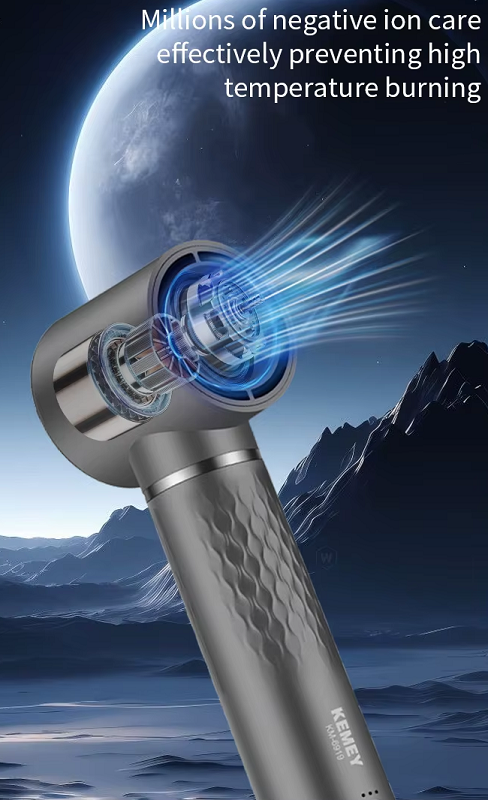 Πιστολάκι & ηλεκτρική βούρτσα μαλλιών - 5in1 - KM-6919 - Kemei