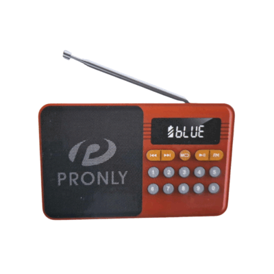 370106-1 Επαναφορτιζόμενο ραδιόφωνο με Bluetooth - PR-808BT - 241335 - Red