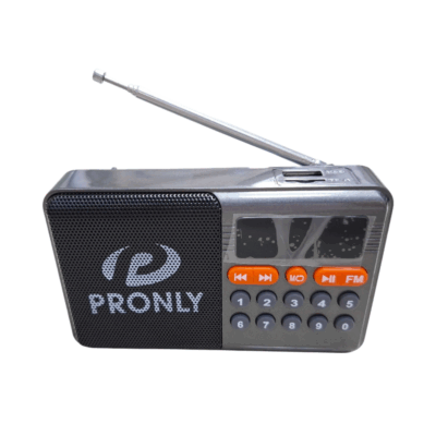 370106-2 Επαναφορτιζόμενο ραδιόφωνο με Bluetooth - PR-808BT - 241335 - Grey