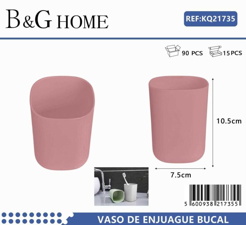 Θήκες οδοντόβουρτσας πλαστικές σε σετ 5Χ -  Pink - 21735