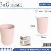 Θήκες οδοντόβουρτσας πλαστικές σε σετ 5Χ - Light Pink - 21651