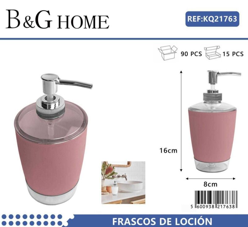Θήκες κρεμοσάπουνου Dispenser πλαστικές - Σετ 5pcs - Pink - 21763