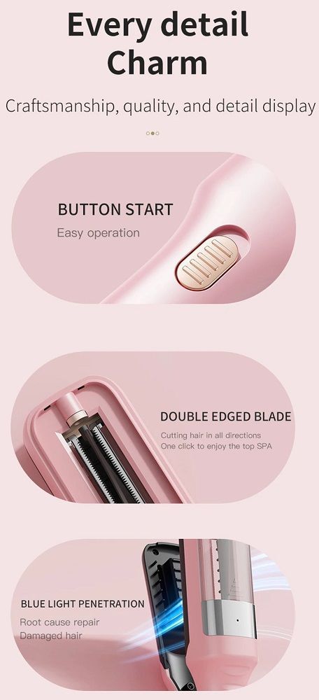 Επαναφορτιζόμενη συσκευή αφαίρεσης ψαλίδας μαλλιών - Trimmer - AW888 - 480431 - White