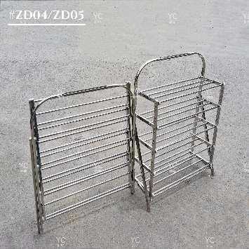 Πτυσσόμενη ραφιέρα παπουτσιών αλουμινίου 4 επιπέδων - ZD04 - 522664