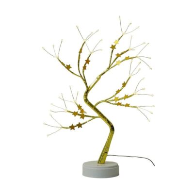 530117 Χριστουγεννιάτικο επιτραπέζιο διακοσμητικό δεντράκι με φωτισμό - 153117 - Warm White