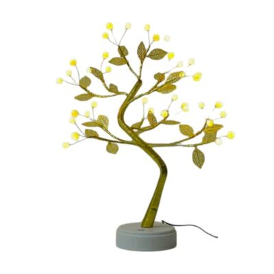 530124 Χριστουγεννιάτικο επιτραπέζιο διακοσμητικό δεντράκι με φωτισμό - 153124 - Warm White