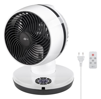 59515 GOOBAY ανεμιστήρας δαπέδου 59515 με χειριστήριο, 23cm, 70W, λευκός