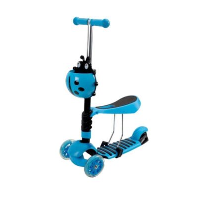 630114-2 Παιδικό πατίνι τρίκυκλο με κάθισμα - NLD-686 - 630114 - Blue