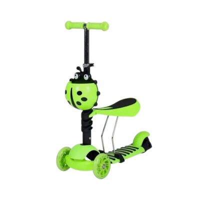 630114_g Παιδικό πατίνι τρίκυκλο με κάθισμα - NLD-686 - 630114 - Green