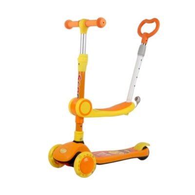 630118-1 Παιδικό πατίνι τρίκυκλο με κάθισμα & λαβή - JX806 - 630118 - Orange