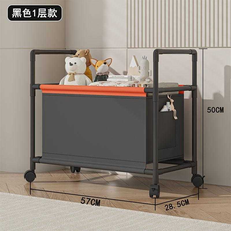 Καλάθι απλύτων & αποθήκευσης τροχήλατο - YH6906-1 - 114081 - Black