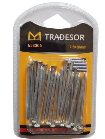 Καρφιά - 2.5Χ50mm - Σετ 12 πακέτων - 658306