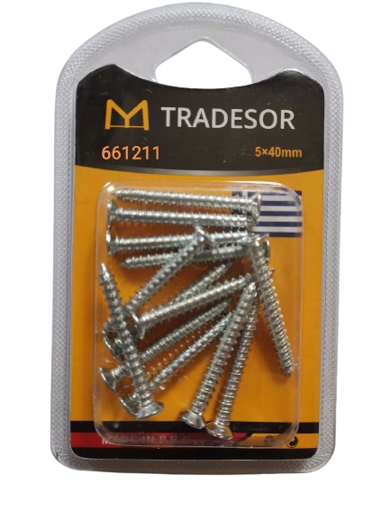 Βίδες - 5X40mm - Σετ 12 πακέτα - 661211