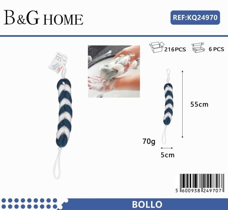 Σφουγγάρια μπάνιου δίχτυ σε σετ 6Χ - Blue - 24970